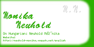 monika neuhold business card